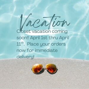 Closet vacation coming soon!